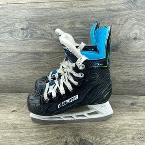 Bauer XLP Youth Ice Hockey Skates Black Blue Green Tuuk Blade Holder